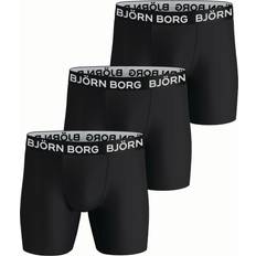 Resirkulert materiale Underbukser Björn Borg Performance Boxer 3-pack - Black