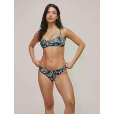 Seafolly Folklore Bralette Bikini Top, True Navy/White