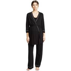 Red Pajamas Cosabella Bella Maternity PJ Set Black/Ivory