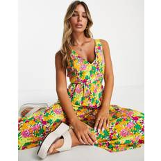 Røde - S Jumpsuits & Overaller Y.A.S v-neck jumpsuit in retro floral-Multi