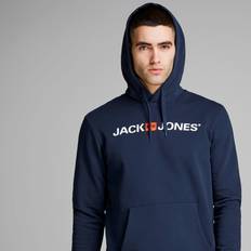 Jack & Jones 'Old School' Logo Hooded Sweatshirt