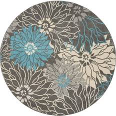 Nourison Passion Blue, Gray 96x96"