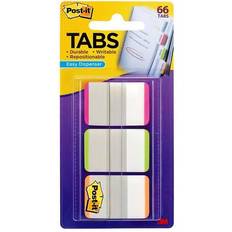 Post-it Durable Filing Tabs (Pink Green Orange)