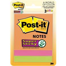 Sticky Notes 3M Post-it Super Sticky Notes 3in x 3in Rio de Janeiro Collection