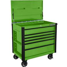 Rodac BTD-420061DS Green and black 6 drawer tool cabinet with casters 42 x  18 x 35