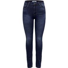 Only Nikki Life High Skinny Fit Jeans - Blue/Medium Blue Denim