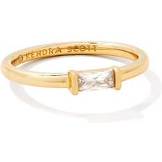 Kendra Scott Women Rings Kendra Scott Juliette Band Ring - Gold/Transparent