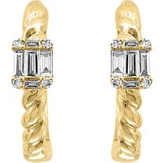 Bloomingdale's Effy Women's 14K Diamond Huggie Earrings