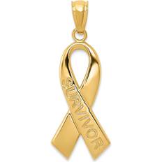 Macy's Women Charms & Pendants Macy's Survivor Ribbon Pendant - Gold