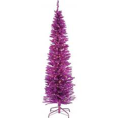 Black Christmas Trees National Tree Company Tinsel 210 Lights Christmas Tree 84"