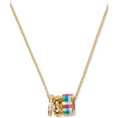 Kate Spade Heritage Spade Flower Stacked Mini Pendant - Gold/Multicolour