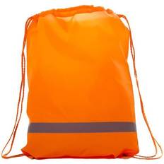 United Bag Store Reflective Drawstring Bag (One Size) (Orange)