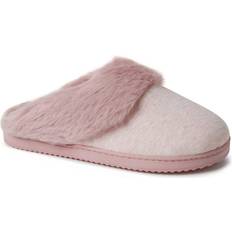 Pink - Women Slippers Dearfoams Women's Dahlia Rib Knit Scuff