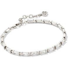 Kendra Scott Juliette Delicate Chain Bracelet - Silver/Transparent