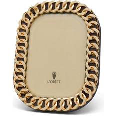 Wall Decorations L'Objet Cuban Link Picture Frame Gold Photo Frame