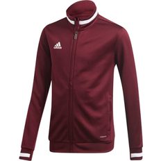 Adidas KId's Team 19 Track Jacket - Maroon/White (DX7330)