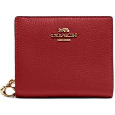 Coach Snap Wallet - Gold/Red