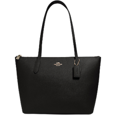 Zip Top Tote - Gold/Black