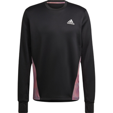 Adidas Own The Run Colorblock Sweatshirt - Black/Multicolor/Semi Impact Orange