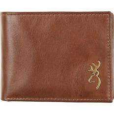 Browning Brass Buck Leather Bifold Wallet