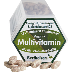 A-vitaminer Aminosyrer Berthelsen Multivitamin Vegan 180Pcs 180 st