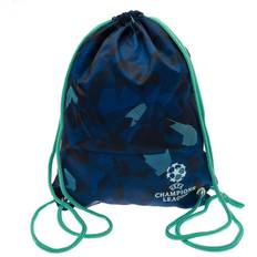 Hvite Gymposer UEFA Champions League Abstract Drawstring Bag (One Size) (Aquamarine/Blue/White)