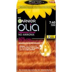 Garnier Olia Permanent Hair Color #7.40 Intense Copper