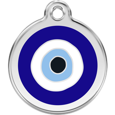 Red Dingo Evil Eye Stainless Personalized Dog ID Tag