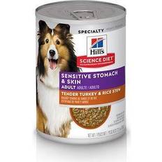 Pets Hill's Science Diet Adult Sensitive Stomach & Skin Tender Turkey Rice Stew Canned