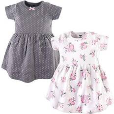 Hudson Baby 2-Pack Floral Casual Dress Pink/grey