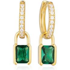 Sif Jakobs Roccanova Earrings - Gold/Green/Transparent