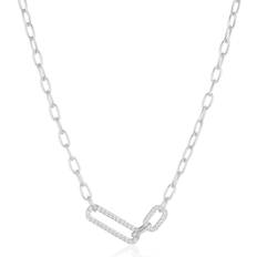 Sif Jakobs Capizzi Due Necklace - Silver/Transparent