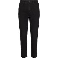 Only Emily Life Hw Straight Cropped Jeans - Black