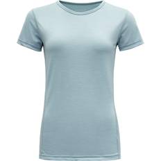 Blå - Dame T-skjorter Devold Breeze Woman T-Shirt Beetroot