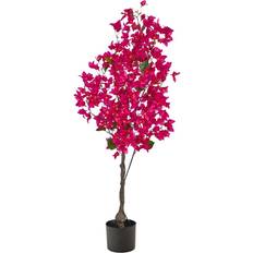 Glass Christmas Trees Nearly Natural 4 Bougainvillea Artificial Tree Christmas Tree