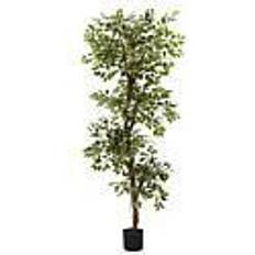 Nearly Natural 6-ft. Variegated Ficus Tree, Green