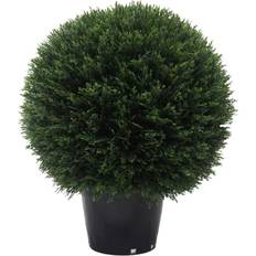 Black Christmas Trees Vickerman Artificial Cedar Ball In Pot UV (20" Christmas Tree