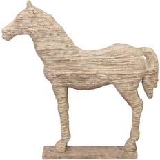 Olivia & May Traditional Carved Horse Sculpture (19"