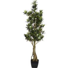 Svarte Kunstige planter Europalms Podocarpus tree, artificial plant, 115cm Kunstig plante