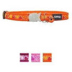 Red Dingo CC-BZ-OR-SM Cat Collar Breezy Love Orange