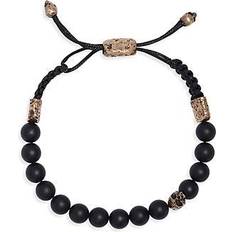 John Varvatos Skull with Color Bracelet - Gold/Black