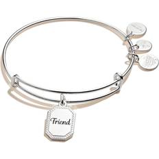 Alex And Ani Friend/United By Soul/let The Good Times Roll Charm Bangle Bracelet - Silver