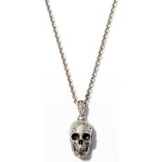 John Varvatos Skull Pendant Necklace - Silver