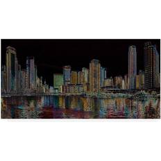 Trademark Fine Art Ellicia Amando Boston Glowing Poster