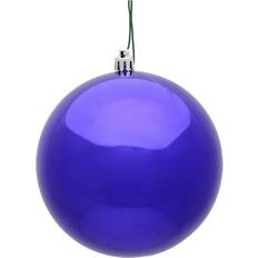 Vickerman 8 Purple Shiny Ball Ornament Christmas Tree