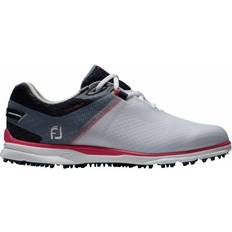 Weiß Golfschuhe FootJoy Pro SL Sport Womens Golf Shoes White/Navy/Pink