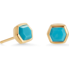 Kendra Scott Davie Stud Earrings - Gold/Turquoise