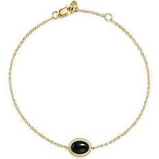 Saks Fifth Avenue Oval Bracelet - Gold/Onyx