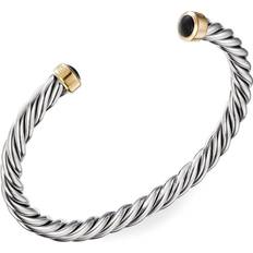 David Yurman Cable Classic Cuff Bracelet - Silver/Gold/Black