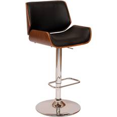 Black - Footrest Chairs Armen Living London Bar Stool 46"